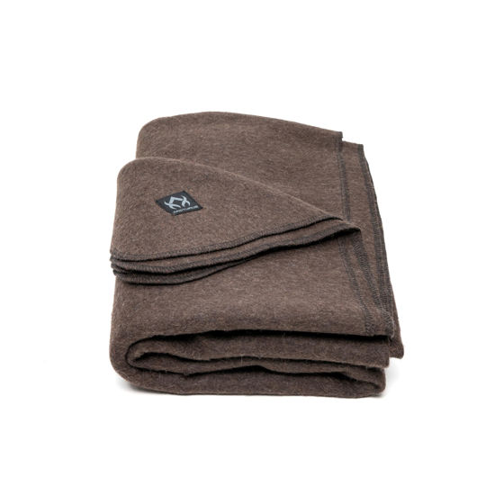 Picture of Arcturus Military Wool Blanket - Warm, Thick, Washable - Great for Outdoors, Camping, Stadium Blanket, Picnics, Travel - Car & Bushcraft Survival Kits, Large 64in x 88in 4.5 lb