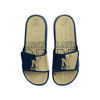 Picture of FOCO Navy Midshipmen NCAA Mens Colorblock Big Logo Gel Slides - L