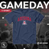 Picture of Campus Colors NCAA Adult Gameday Cotton T-Shirt - Premium Quality - Semi-Fitted Style - Officially Licensed Product (Arizona Wildcats - Navy, XX-Large)