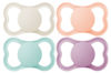 Picture of MAM Air Matte Pacifiers, for Sensitive Skin, Best Pacifier for Breastfed Babies, Girl Pacifiers, 16+ Months, 4 Count