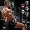 Picture of Yes4All Rubber Double D Row Handle Cable Attachment for Weight Workout, Cable Machine Accessories for Home Gym