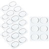 Picture of Fiada 30 Pieces Drum Dampeners Gels Silicone Gel Pads Soft Drum Dampeners for Drums Cymbals Tone Control (Transparent White)