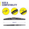 Picture of 5 PLUS Back Windshield Wiper Blades 13 Inch (Pack of 2), Replacement For Honda CRV 2016 2015 2014 2013 2012 And More, Premium All-Season Rear Wiper Blades For My Car