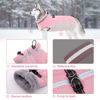 Picture of Lelepet Warm Dog Winter Coat Dog Coat Dog Cold Weather Coats Windproof Reflective Turtleneck Fleece Dog Jacket with Harness Thick Dog Fleece Vest XXLarge Dog Coat Dog Coats for Small Medium Large Dog