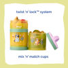 Picture of Whiskware Bluey Stackable Snack Containers for Kids and Toddlers, 3 Stackable Snack Cups for School and Travel, Bluey and Bingo, So Relaxing!