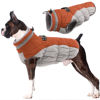 Picture of Lelepet Warm Dog Winter Coat Dog Coat Fleece Dog Jacket with Harness Windproof Dog Cold Weather Coats Reflective Turtleneck Large Dog Coat with Zipper Waterproof Dog Coat for Small Medium Large Dogs