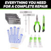 Picture of Slime 20503 Flat Tire Repair Reamer Plugger Kit, Heavy Duty, Universal, Complete 40 Piece Plug Kit