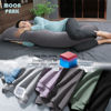 Picture of MOON PARK Pregnancy Pillows for Sleeping - U Shaped Full Body Maternity Pillow with Removable Cover - Support for Back, Legs, Belly, HIPS - 57 Inch - Dark Grey - Cooling Cover