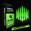 Picture of 12 Ultra Bright Emergency Glow Sticks - Individually Wrapped Long Lasting Industrial Grade Glowsticks for Survival Gear, Camping Lights, Power Outages and Military Use (Green)