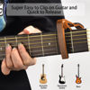 Picture of Guitar Capo, Guitar Picks, Guitar Accessories with Guitar Tuner, Capo for Acoustic Guitar, Bass, Buzzing-Free, Quick Release, Guitar Tuner Clip on for Guitar, Violin, Bass, Ukulele Chromatic, Rosewood