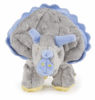 Picture of goDog Dinos Frills Squeaky Plush Dog Toy, Chew Guard Technology - Gray, Small
