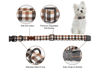 Picture of Unique style paws Dog Collar Metal Buckle Brown Plaid Collar Gift Durable Cute Collar for Small Medium Large Boys Girls Dogs