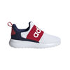 Picture of adidas Baby Lite Racer Adapt 4.0 Running Shoe, White/Dark Blue/Scarlet, 4 US Unisex Infant