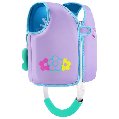 Picture of Pottwal Swim Vest for Kids - Swim Jacket for 3-6 Years (40-66LBS) - Buoyancy Aid Made of Neoprene & EPE - with Adjustable Crotch Strap - Purple