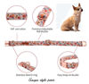 Picture of Unique style paws Dog Collar Metal Buckle Pink Rose Collar Flower Gift Durable Cute Collar for Small Medium Large Boys Girls Dogs