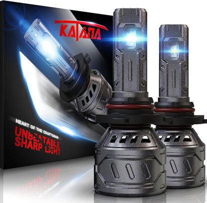Picture of KATANA 9005 Light Bulbs,HB3 Bulb 400% Brightness 6500K White Plug and Play Mini Size Fog Light Bulbs of 2
