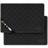 Picture of The Original Gorilla Grip Water Resistant Cat Litter Box Trapping Mat 2 Pack, Easy Clean, Textured Backing, Traps Mess for Cleaner Floors, Less Waste, Stays in Place for Cats, 24x17 Black