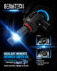 Picture of BEAMTECH 9012 Bulb, Fog Light Bulbs for ATV UTV Fanless in Line HIR2 6500K Xenon White Of 2
