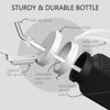 Picture of BEAUTAIL Collapsible Water Bottles with Straw, Silicone Foldable Portable Water Bottle 610ml Lightweight Reusable Leakproof for Travel Camping Hiking Cycling Yoga Sports, 1 Pack (Black)