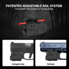 Picture of Solofish 700 Lumens Adjustable Pistol Light Laser Combo, Strobe Function Red Laser and Tactical Light Fits for Full Size & Compact Guns with Rail