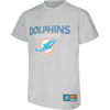 Picture of Ultra Game NFL Miami Dolphins Boys' Active Crew Neck Tee Shirt, Heather Gray, 8