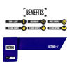Picture of Nxtrnd Streamer Football Towel, Thin Sports Towel, Dries Hands & Football Accessories (Purple)