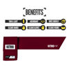Picture of Nxtrnd Streamer Football Towel, Thin Sports Towel, Dries Hands & Football Accessories (Maroon)