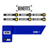 Picture of Nxtrnd Streamer Football Towel, Thin Sports Towel, Dries Hands & Football Accessories (Blue)