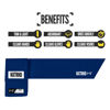 Picture of Nxtrnd Streamer Football Towel, Thin Sports Towel, Dries Hands & Football Accessories (Navy Blue)