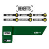 Picture of Nxtrnd Streamer Football Towel, Thin Sports Towel, Dries Hands & Football Accessories (Dark Green)
