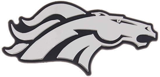 Picture of Rico Industries NFL Denver Broncos Chrome Finished Auto Emblem 3D Sticker