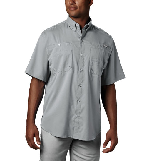 Picture of Columbia Men's Big and Tall Tamiami II SS Shirt, Cool Grey, Large