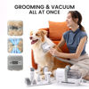 Picture of oneisall Dog Hair Vacuum & Dog Grooming Kit, Pet Grooming Vacuum with Pet Clipper Nail Grinder, 1.5L Dust Cup Dog Brush Vacuum with 7 Pet Grooming Tools for Shedding Pet Hair, Home Cleaning