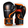 Picture of Sanabul Essential Gel Boxing Gloves | Kickboxing Gloves for Men & Women | Boxing Training & Sparring Gloves Muay Thai and Heavy Bag Training Black/Orange 8 oz