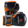 Picture of Sanabul Essential Gel Boxing Gloves | Kickboxing Gloves for Men & Women | Boxing Training & Sparring Gloves Muay Thai and Heavy Bag Training Black/Orange 10 oz