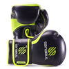 Picture of Sanabul Essential Gel Boxing Gloves | Kickboxing Gloves for Men & Women | Boxing Training & Sparring Gloves Muay Thai and Heavy Bag Training Black/Green 8 oz