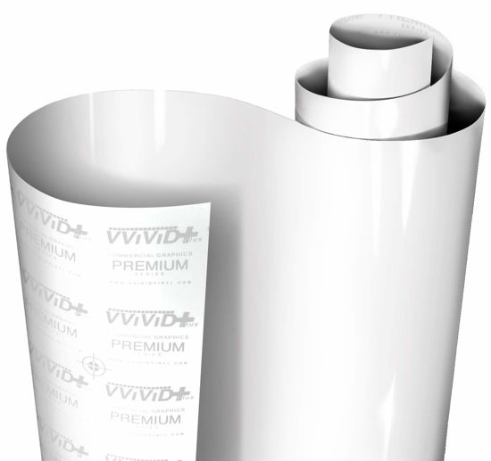 Picture of VViViD+ Ultra Gloss Premium Vinyl Car Wrap Film (1ft x 5ft, Gloss White)
