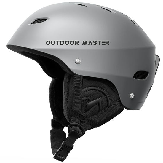 Picture of OutdoorMaster Kelvin Ski Helmet - Snowboard Helmet for Men, Women & Youth (Gray,M)