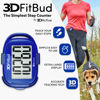 Picture of 3DFitBud Simple Step Counter Walking 3D Pedometer from 3DActive with Clip & Lanyard - A420S - Royal Blue