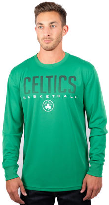 Picture of Ultra Game Men's Standard Long Sleeve Athletic Quick Dry Performance T-Shirt, Kelly Green, Small