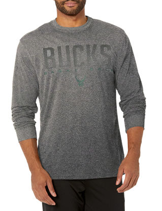 Picture of Ultra Game Men's Standard Long Sleeve Athletic Quick Dry Performance T-Shirt, Heather Charcoal, Small