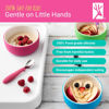 Picture of Elk and Friends Kids Porcelain Bowls with Silicone Sleeve | Kids/Toddler/Baby Feeding | Microwave & Dishwasher Safe | Non slip | Cereal/Soup/Snack Dishes & Dinnerware