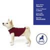 Picture of Gooby Stretch Fleece Vest Dog Sweater - Warm Pullover Fleece Dog Jacket - Winter Dog Clothes for Small Dogs, Large Dogs, Boy or Girl - Soft, Super Stretchy Fleece Vest Dog Sweater - Burgundy, Small