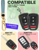 Picture of for Honda Civic Key Fob Cover and Leather Keychain - Full Cover Key Case for Honda Accord, CR-V SE, CRV LX, HR-V - 2014-2022 TPU Keyfob Cover Compatible with MLBHLIK6-1T - Blue and Gold