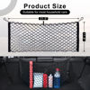 Picture of Amiss Cargo Net Stretchable, Car Exterior Accessories, Adjustable Elastic Trunk Storage Net with Hook for SUVs, Cars and Trucks (11.8"x 31.5")