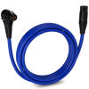Picture of LyxPro 10 Feet Right Angle XLR Female to Male 3 Pin Mic Cord for Powered Speakers Audio Interface Professional Pro Audio Performance Camcorders DSLR Video Cameras and Recording Devices - Blue