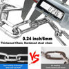 Picture of Chain Lock, Heavy Duty Anti-Theft Chain Lock, 2.72 Ft Security Locks with 3 Keys, Waterproof Lock Chain for Scooter, Motorcycle, Door, Gate, Fence