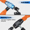 Picture of Chain Lock, Heavy Duty Anti-Theft Chain Lock, 2.72 Ft Security Locks with 3 Keys, Waterproof Lock Chain for Scooter, Motorcycle, Door, Gate, Fence
