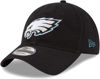 Picture of New Era NFL Core Classic 9TWENTY Team Color Adjustable Hat Cap One Size Fits All (US, Alpha, One Size, Philadelphia Eagles Black, Philadelphia Eagles)