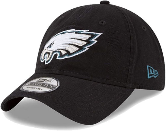 Picture of New Era NFL Core Classic 9TWENTY Team Color Adjustable Hat Cap One Size Fits All (US, Alpha, One Size, Philadelphia Eagles Black, Philadelphia Eagles)